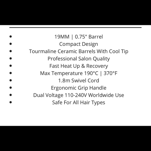 Sutra Beauty mini ceramic curling iron. Nib - Picture 2 of 2